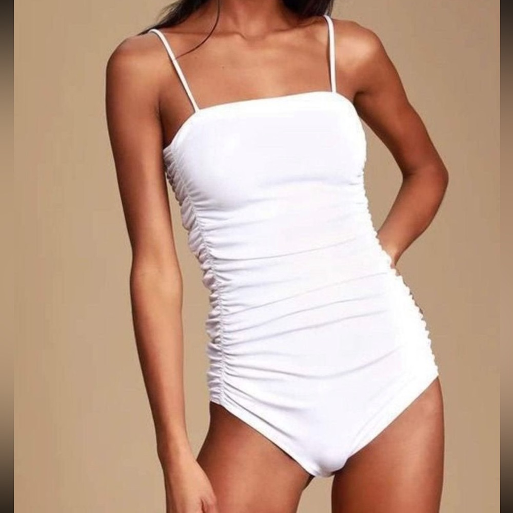 Free People White Bodysuit